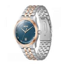 Hugo Boss Mens Principle Le Steel Gold Watch 1514135
