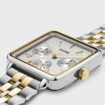 Cluse La Tetragone Steel And Gold Watch CW13803