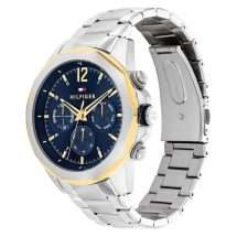 Tommy Hilfiger Mens Steel Gold Navy Dial Watch 1792059