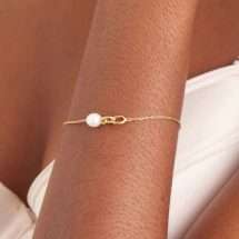 Ania Haie Sterling Silver Gold Pearl Bracelet B043-01G