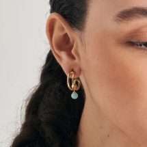 Ania Haie Silver Gold Amazonite Orb Earring E045-05G-AM