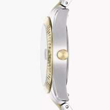 Fossil Womens Steel And Yellow Gold Bracelet Watch ES4949