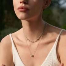 Ania Haie Silver Sparkle Geometric Necklace N053-02H
