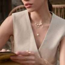 Ania Haie Gold Gem Pearl Drop Pendant N054-01G