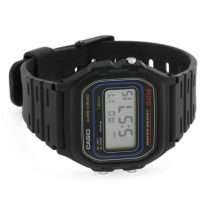 Casio Retro Black Rubber Vintage Watch W-59-1VQES