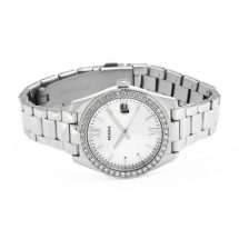 Fossil Steel Analogue CZ Bezel Bracelet Watch ES4317
