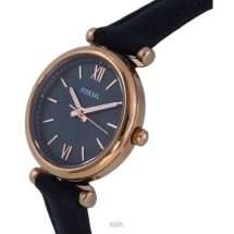 Fossil Carlie Rose Gold Case Black Dial Watch ES4700