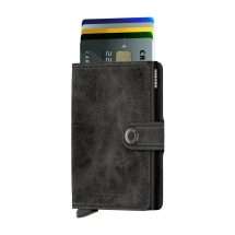 Secrid Soft Leather Vintage Wallet Black MV-Black