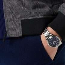 Lorus Steel Case Navy Dial Watch RH961NX9