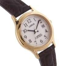 Lorus Glow In The Dark Dial Leather Watch RXT92AX5