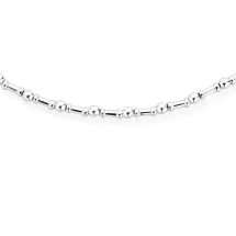 ChloBo Silver Bead Bar Choker Necklace SNRHYTHM