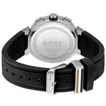 Hugo Boss Mens Steel Case Black Silicon Watch 1513997