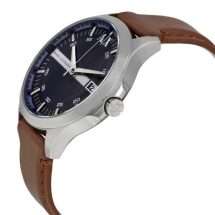 Armani Exchange Hampton Steel Leather Watch AX2133