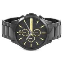 Armani Exchange Mens Ionised Case Black Dial Watch AX2164