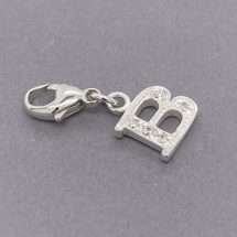 Sterling Silver CZ Set Initial 