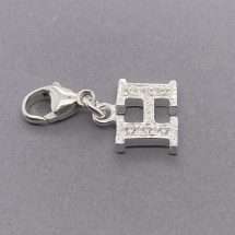 Sterling Silver CZ Set Initial 
