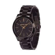 Michael Kors Womens Black Ionised Dial Watch MK3221