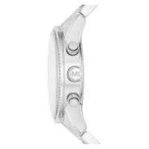 Michael Kors Womens Steel CZ Bezel Watch MK6428