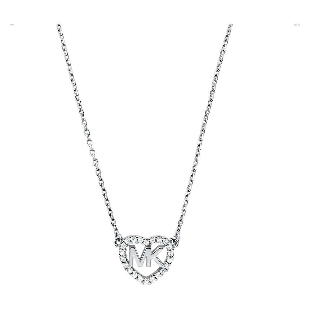 mkc1244an040 Michael Kors Sterling Silver Hearts Necklace front image