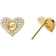 Michael Kors Silver Gold Heart Earrings MKC1527AN710