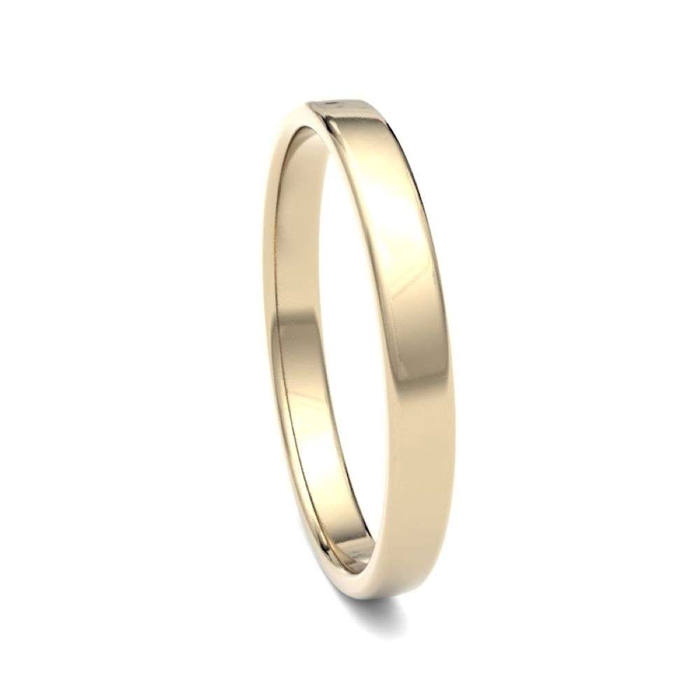 18Y-2.5-SC-L 18ct yellow 2.5mm light soft court wedding ring right image 18Y-2.5-SC-L 18ct yellow 2.5mm light soft court wedding ring right image