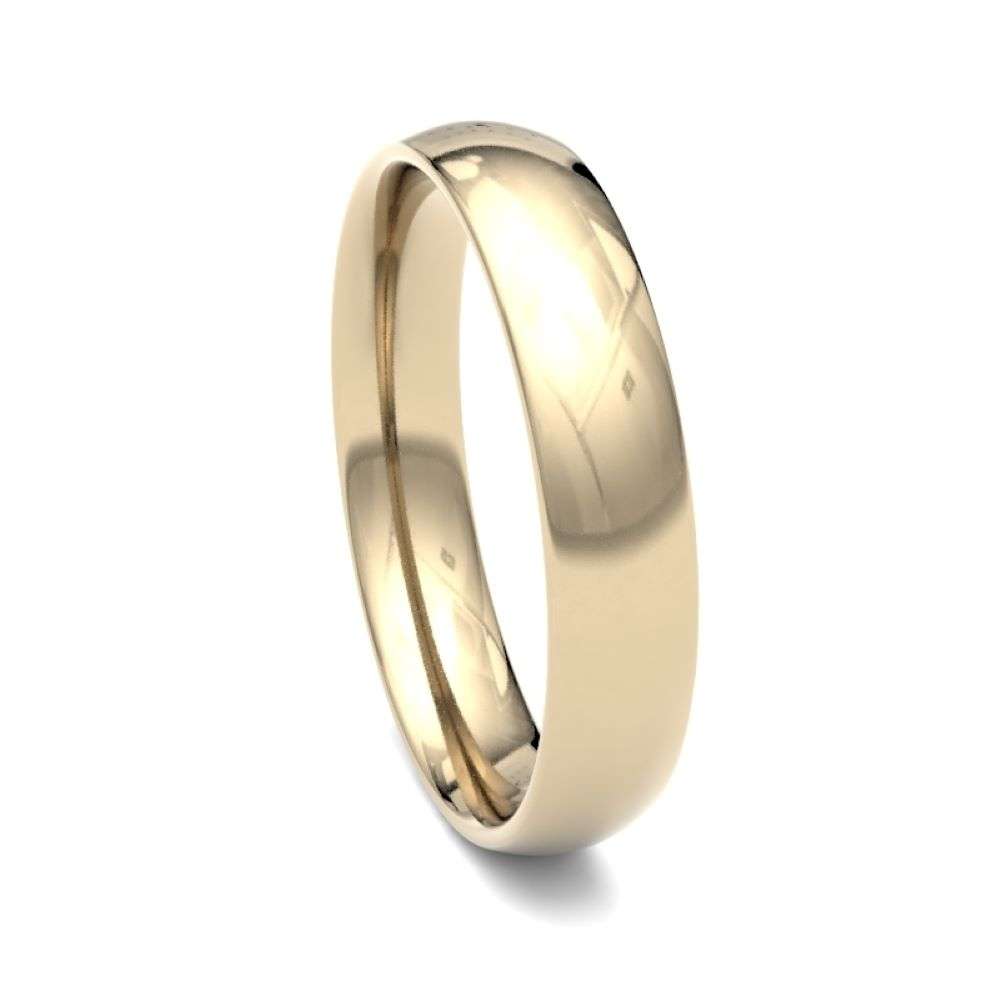 18Y-4-TC-L 18ct yellow 4mm light traditional court wedding ring right image