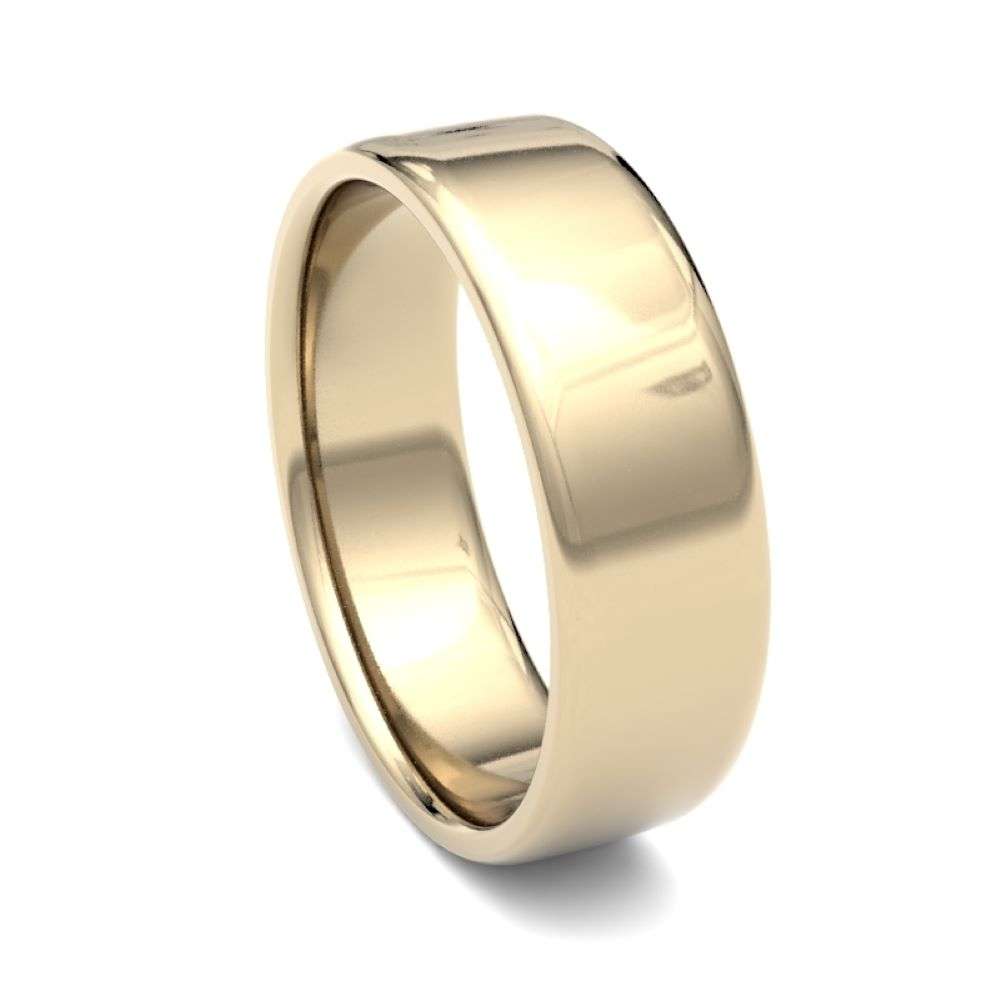 18Y-6-SC-L 18ct yellow 6mm light soft court wedding ring right image