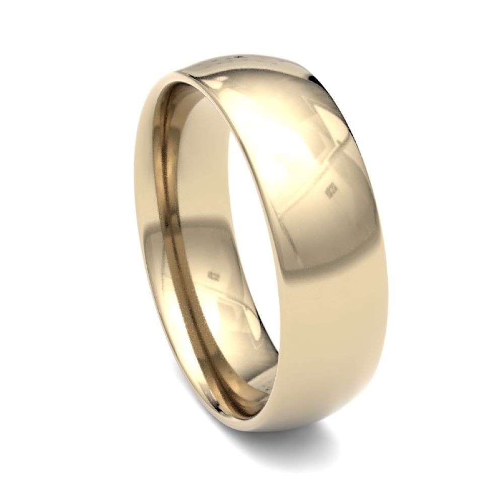 18Y-6-TC-L 18ct yellow gold 6mm light traditional court wedding ring right image