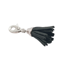 Ti Sento Sterling Silver Leather Tassle Charm
