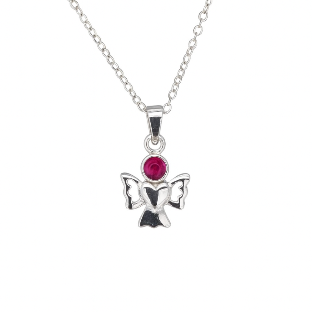 JUL-P-Sterling-silver-July-birthstone-cz-angel-design-pendant-and-chain-main-image