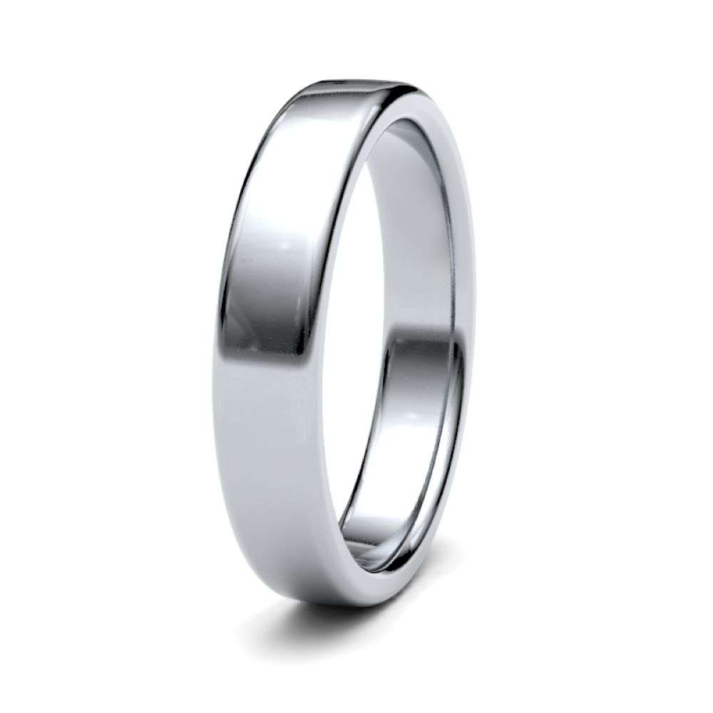 PD500-4-SC-M Palladium 4mm medium soft court wedding ring left image PD500-4-SC-M Palladium 4mm medium soft court wedding ring left image