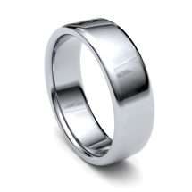 Platinum 6mm Medium Weight Soft Court Wedding Ring