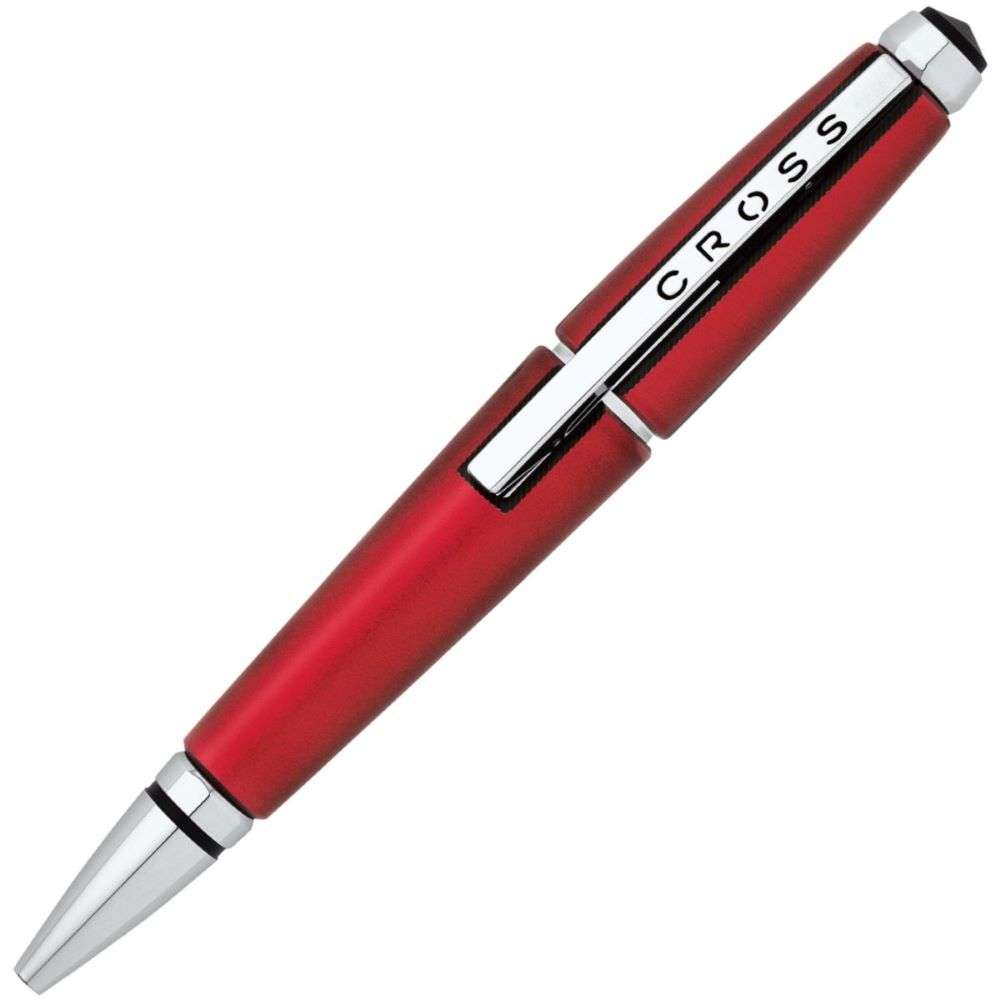 at0555-7 cross edge red gel rollerball pen front image