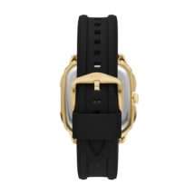Fossil Mens Inscription Black Silicon Watch FS5981