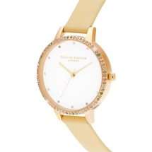 Olivia Burton Gold Leather Watch OB16RB20