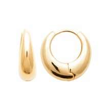 Burren 18K Gold Plated Huggie Earrings E1290
