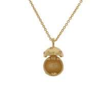 Burren 18ct Gold Plated Round Locket P1330