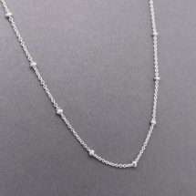 Sterling Silver 18 Inch Ball Link Chain