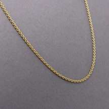 Sterling Silver Yellow Gold Rolo 18 Inch Chain