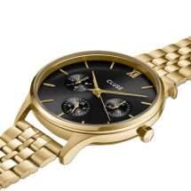 Cluse Womens Minuit Black Dial Gold Watch CW10707