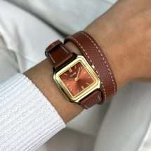 Cluse Gracieuse Double Leather Strap Watch CW11810