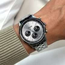 Cluse Mens Antheor Silver Dial Bracelet Watch CW21007