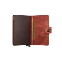 Secrid Matt Finish Orange Leather Wallet MV-Orange