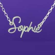 Sterling Silver Handmade Signature Style Name Chain