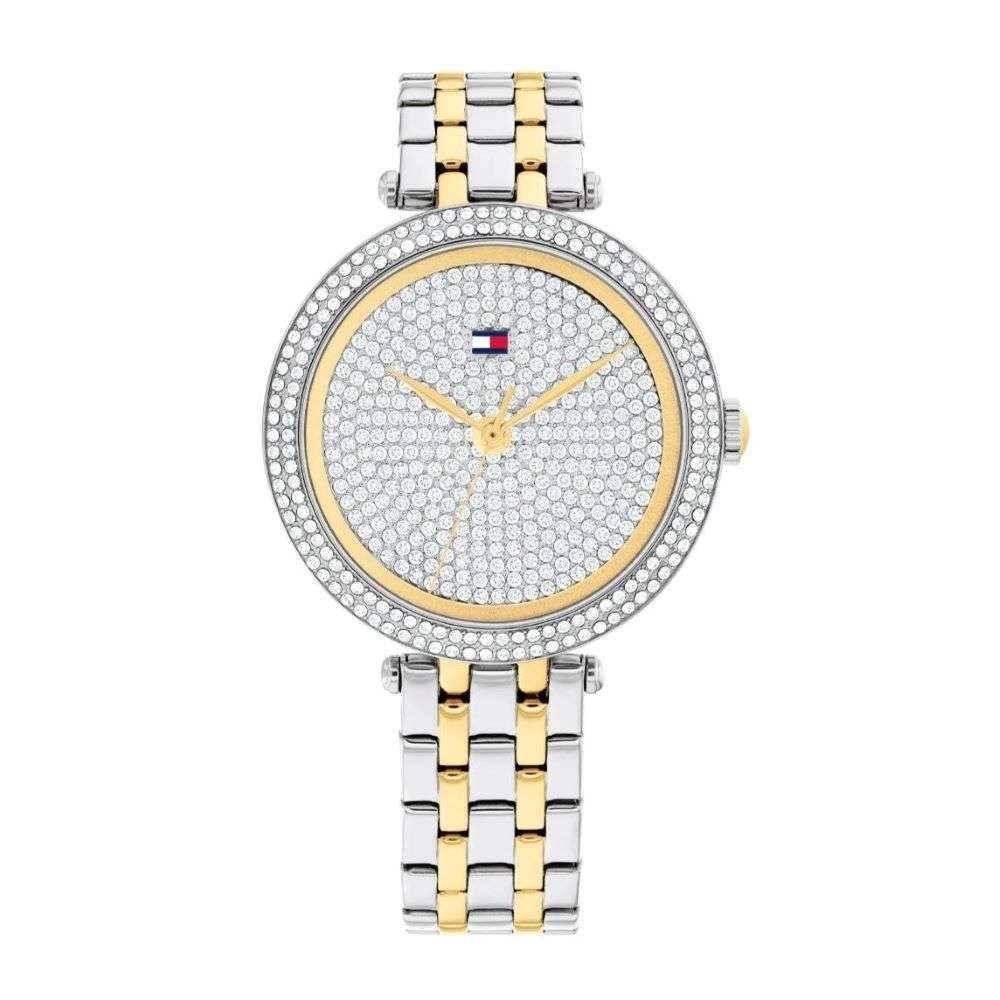 1782760-Tommy-Hilfiger-silver-cz-bezel-and-dial-steel-bracelet-watch-front-image