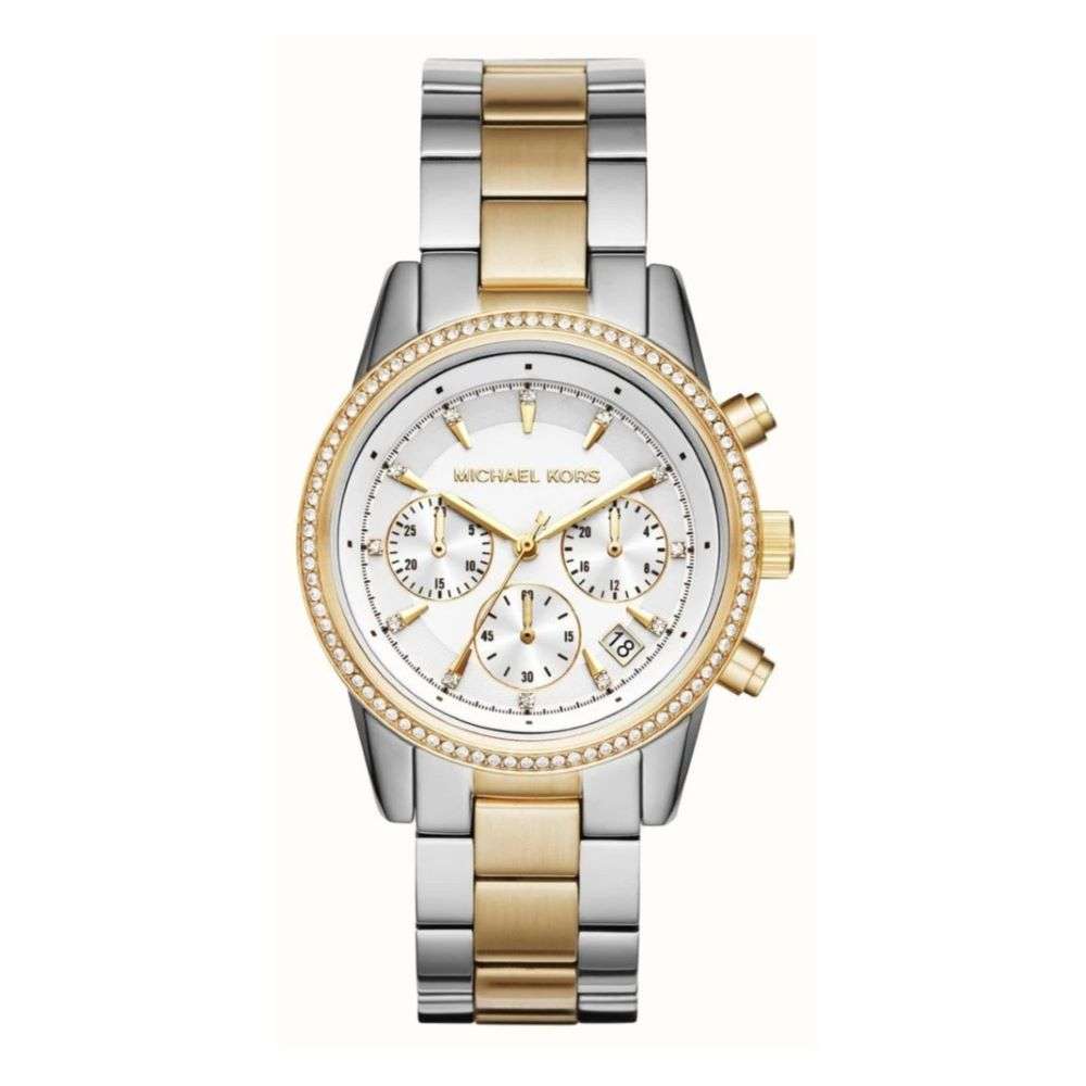 MK6474-Michael-Kors-Womens-Ritz-Gold-And-Steel-Watch-front-image MK6474-Michael-Kors-Womens-Ritz-Gold-And-Steel-Watch-front-image