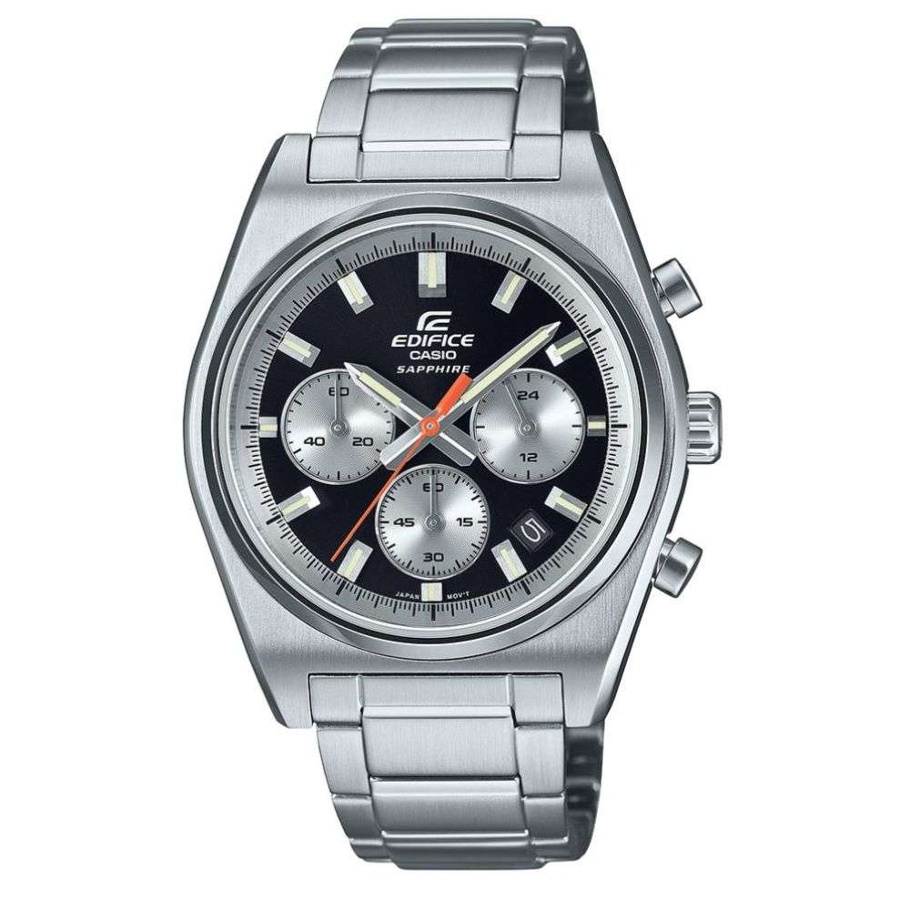 efb-730d-1avuef Casio ediface sapphire blue dial chronograph steel watch front image