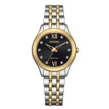 Citizen Two Tone Silhouette Diamond Watch EM1014-50A