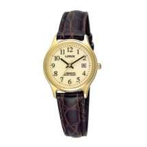 Lorus Glow In The Dark Dial Leather Watch RXT92AX5