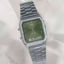 Casio Retro Green Dual Display Watch AQ-230A-3AMQYES